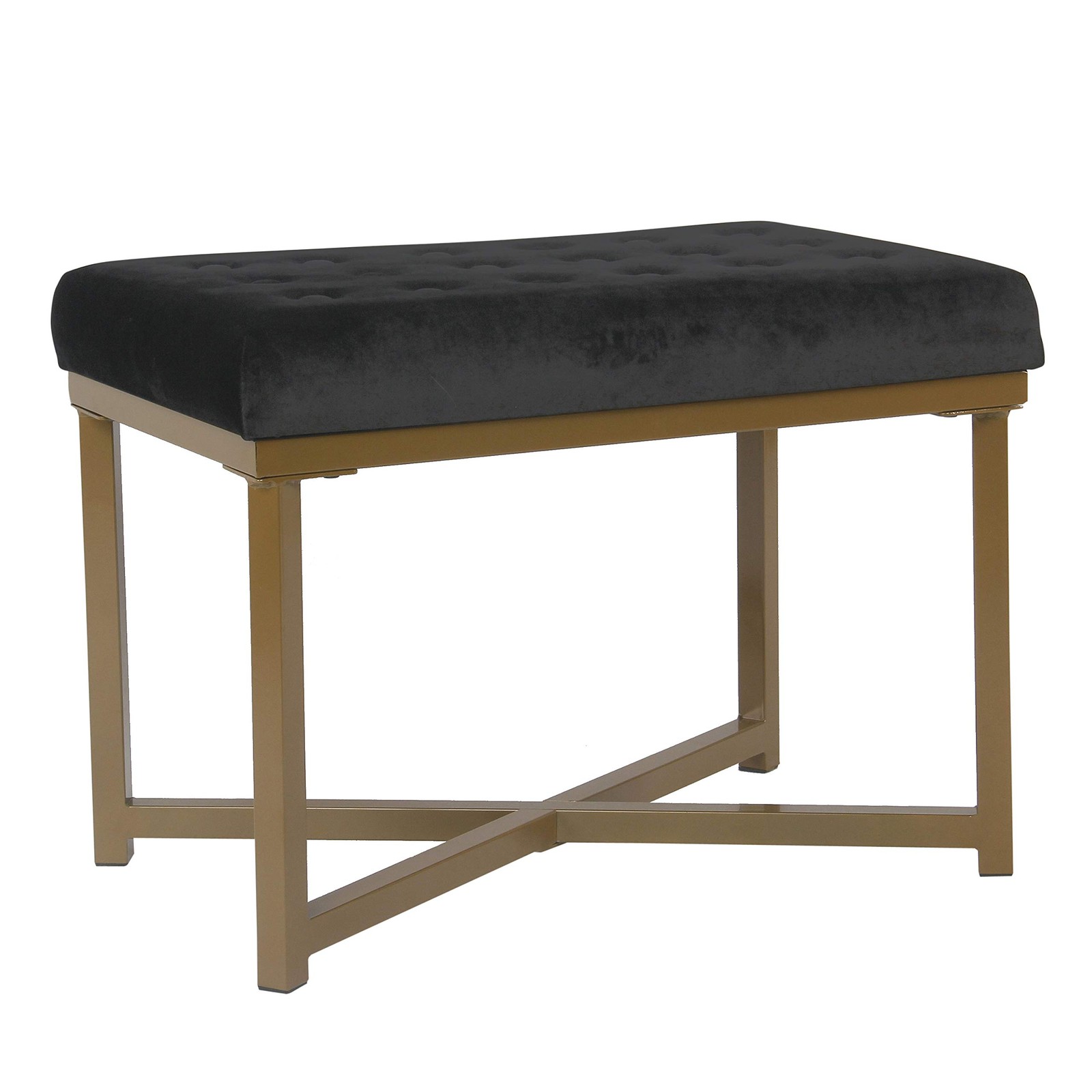 Home Decor | Upholstered Tufted Velvet Ottoman Bench | Ottoman Bench for Livi...