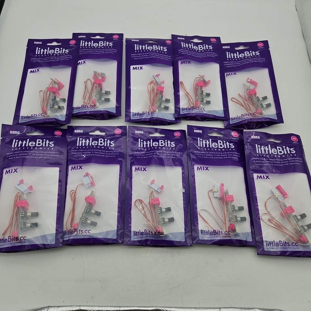 Lot Of 10 Korg LittleBits i37 Input Modular Synthesizer Kit Mix Brand New