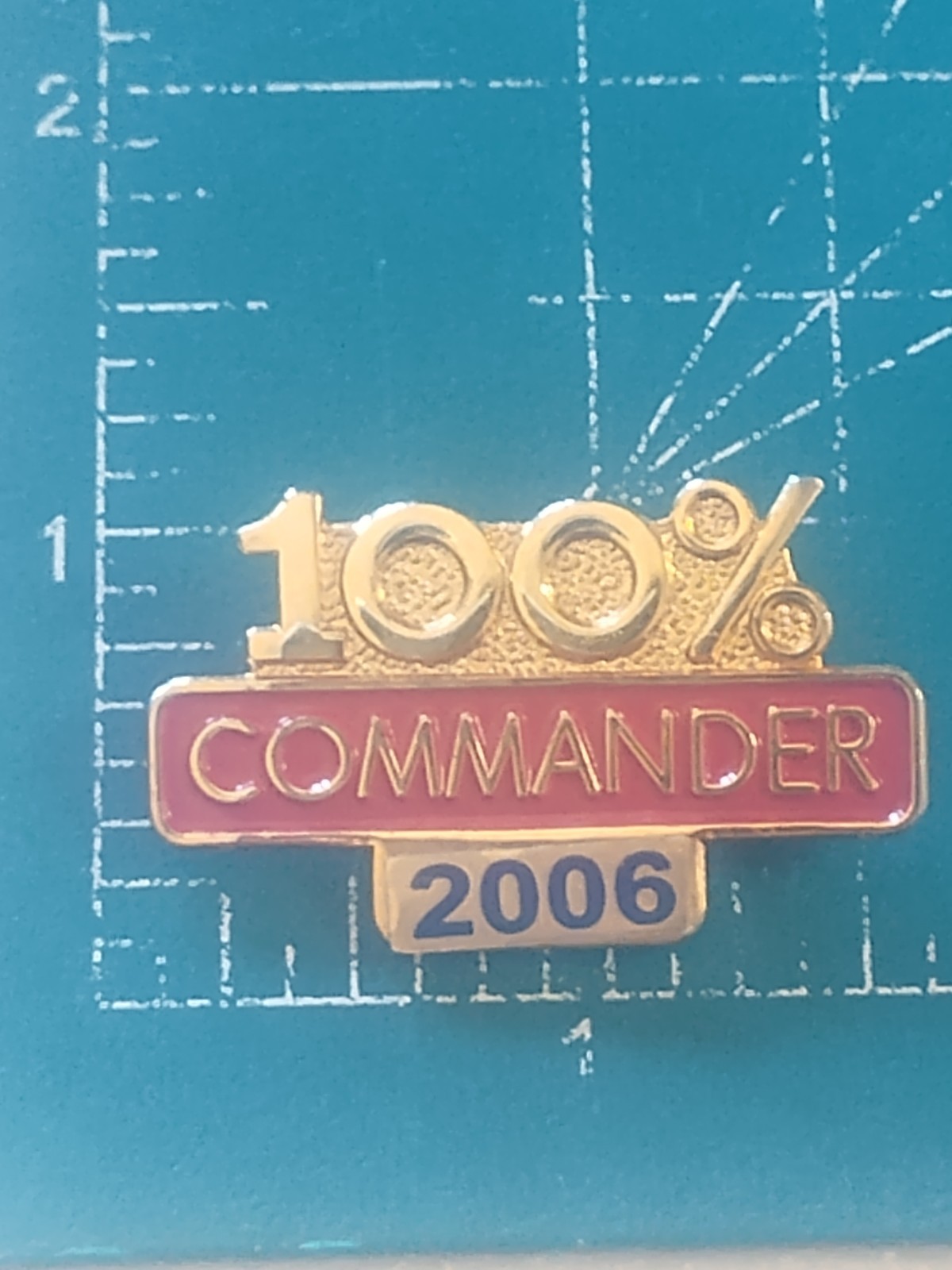 100% Commander Pin Military 2006