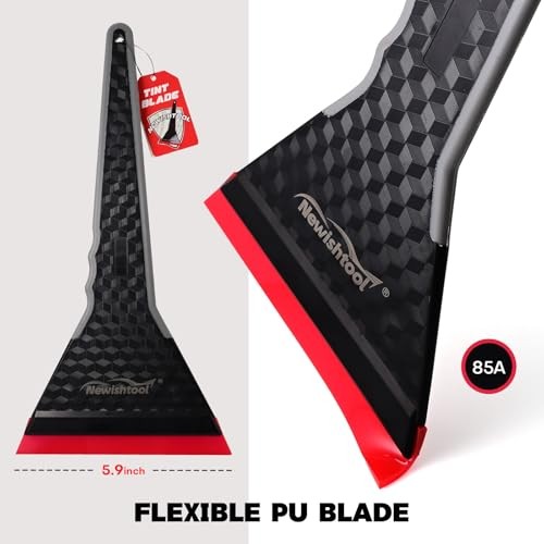 NEWSHTOOL Professional Window Tint Squeegee, 2 PCS Long Handle PPF Squeegee