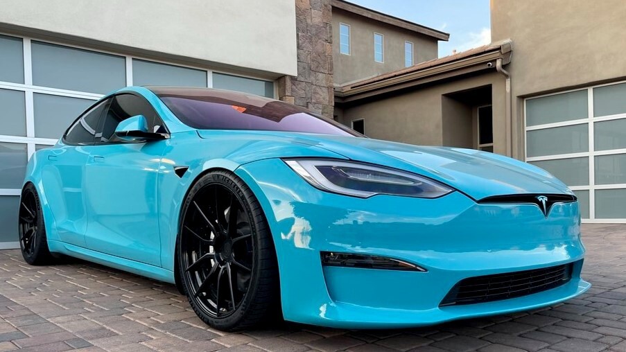 TESLA LOWERING LINKS KIT - MODEL S (PREMIUM FULLY ADJUSTABLE LINKS) MODULE