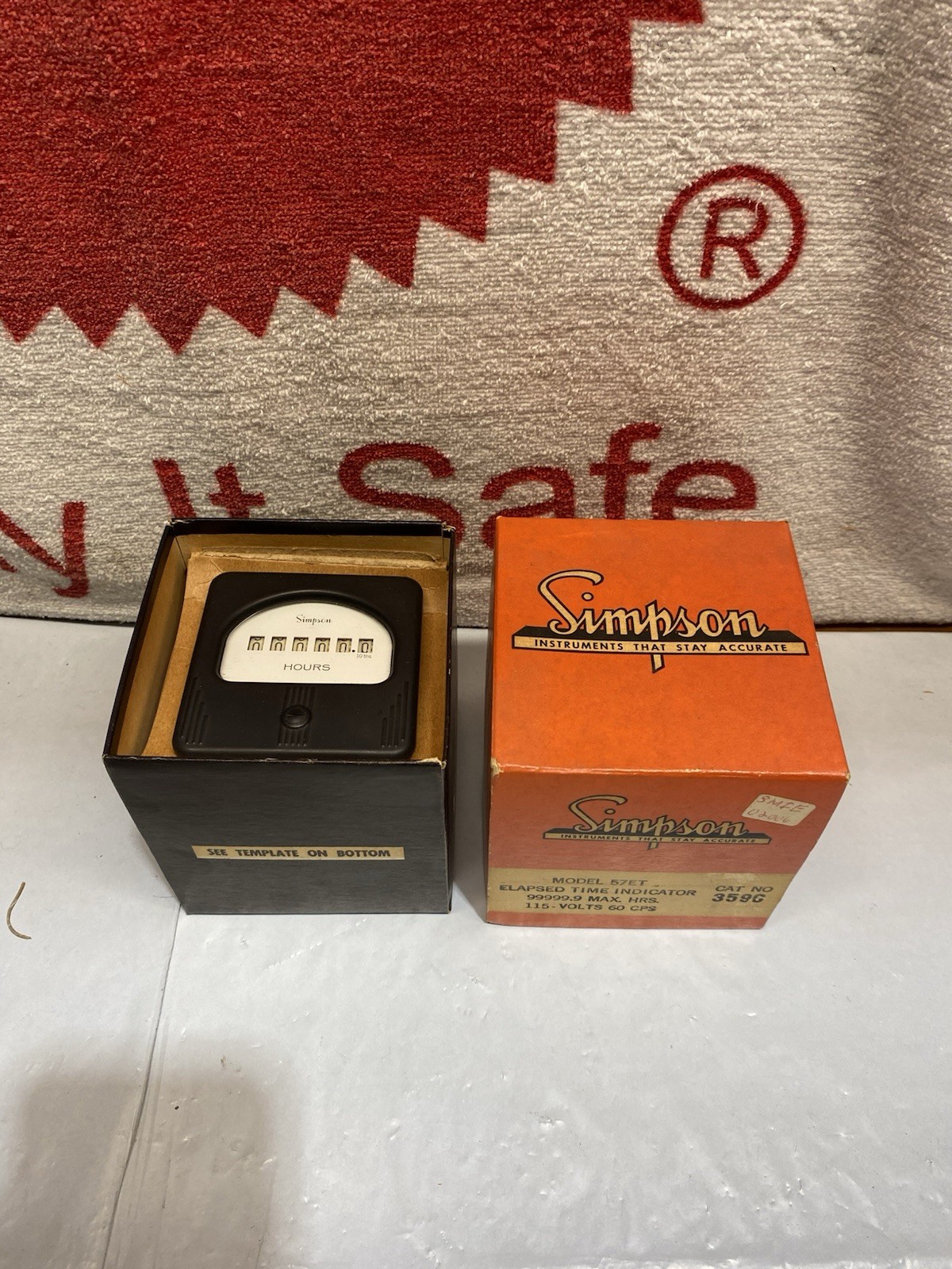 NEW Simpson 57ET Elapsed Time Indicator 359C 115 V 60 Hz.