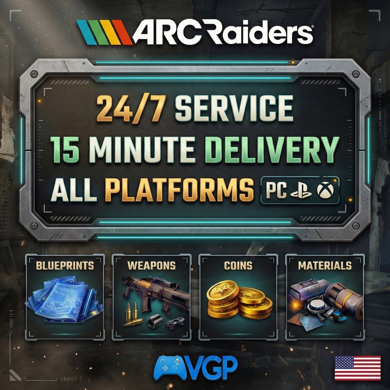ARC RAIDERS BLUEPRINTS ⭐ ARC RAIDERS WEAPONS 🔥 Keys 🔥Crafting Materials🔥Coins