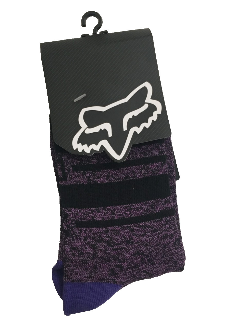 Fox Racing Women's Shine On Crew Socks Black/purple One Size wns shoes size 6-12