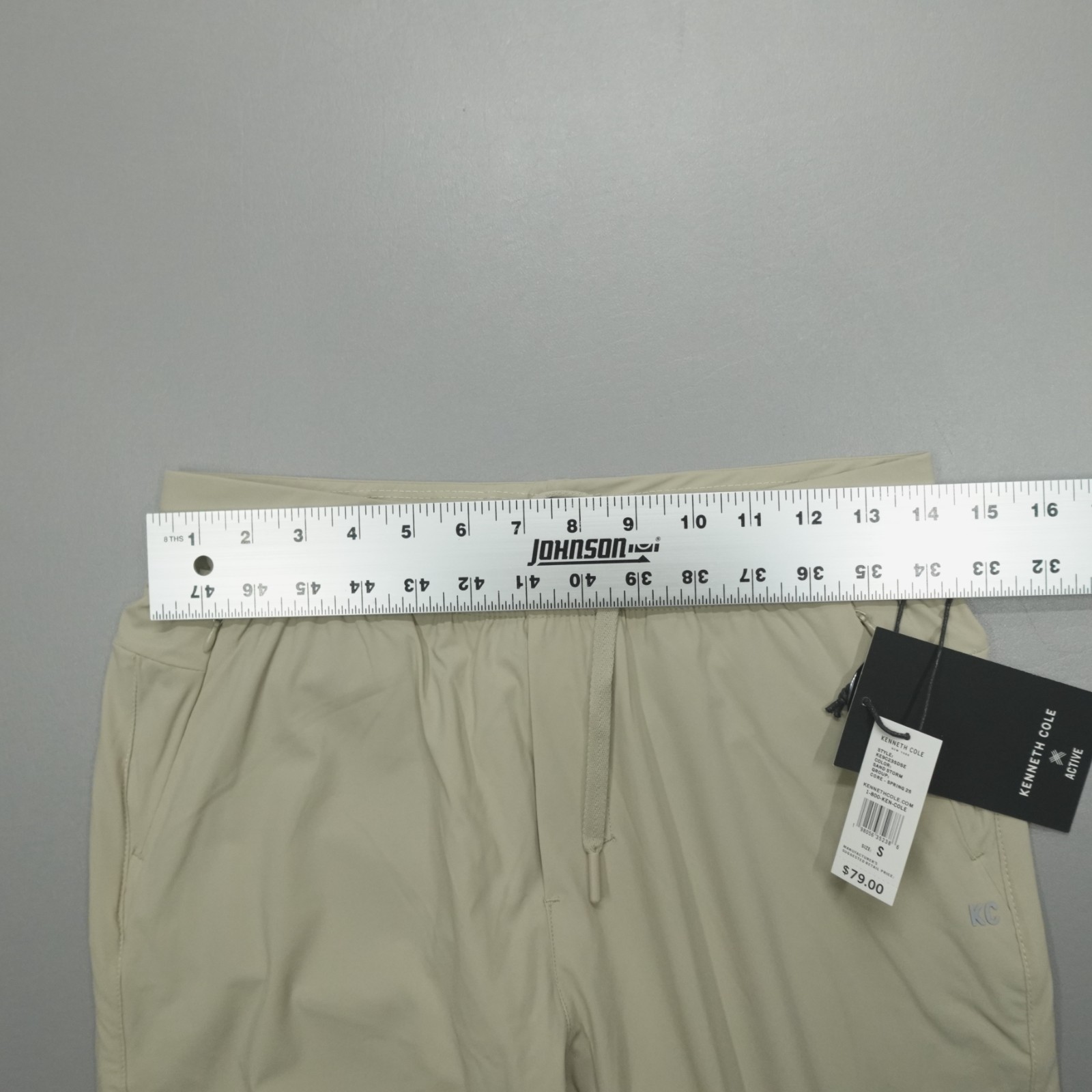 Kenneth Cole Active Tech Jogger Ankle Zip DWR Lightweight Reflective Sandstorm