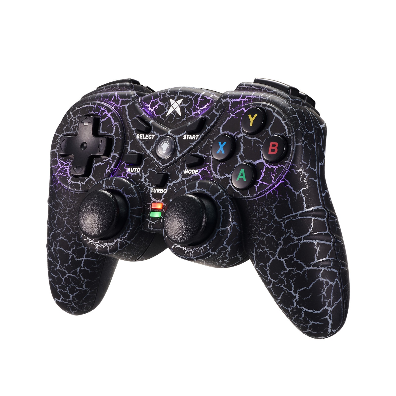 2.4GHz RF Wireless Gaming Controller LED Vibration for PC/PS3