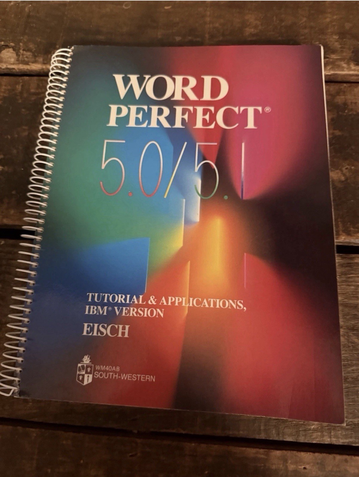 Vintage Computer Textbook Lot Microsoft Office WordPerfect 1990s Spiral