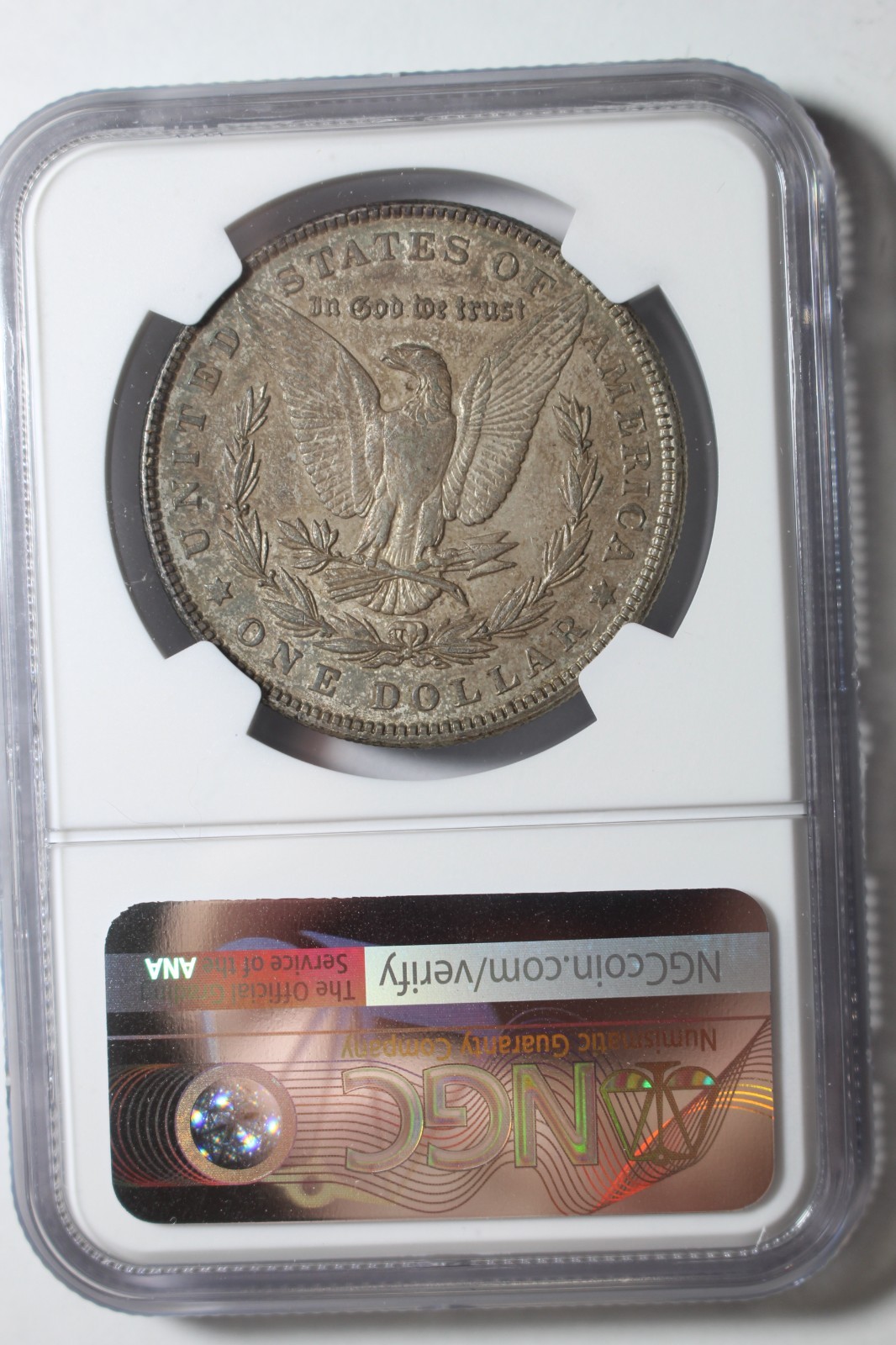 1902 Morgan Silver Dollar AU55 NGC #009