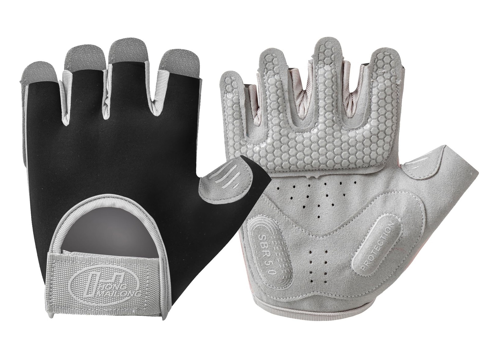 Guantes de entrenamiento para mujeres y hombres, antideslizantes, sin dedos