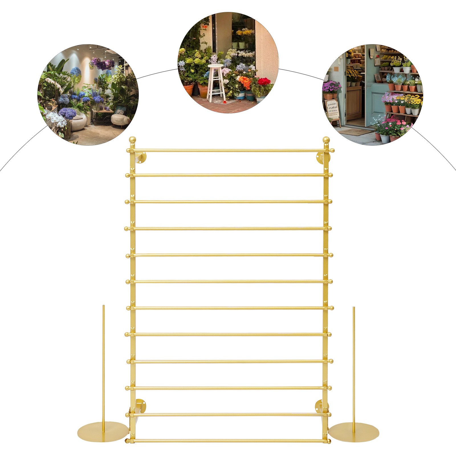 12-Tier Wall Mounted Scarf Rack Wall Mounted Display Rack Towels Storage Rack