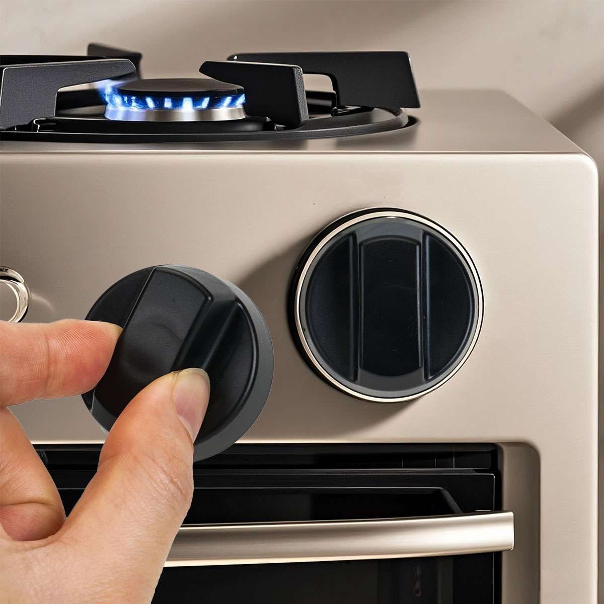 4Pack Stove Top Control Knobs Set Cooktop Top Burner Control Knob Replacement