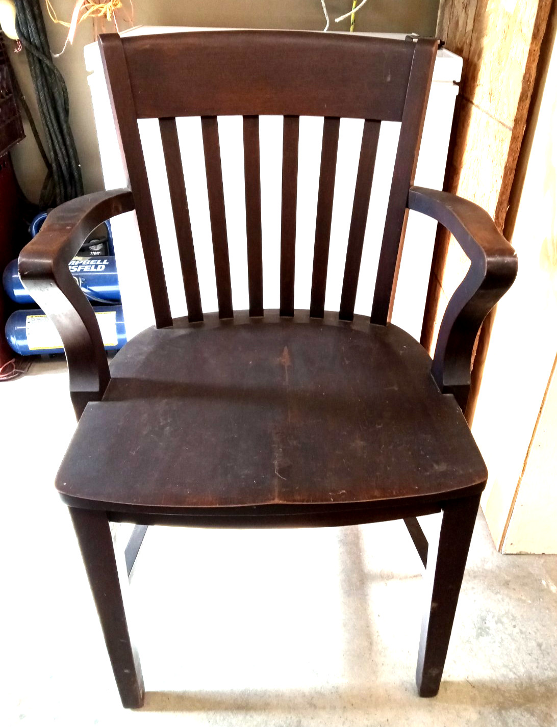 Banker Office Courthouse Lawyer Memphis Chair Vintage Solid Wood Arms A R Taylor