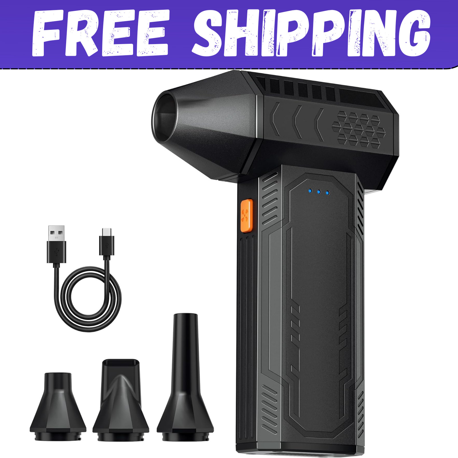 Compressed Air Duster, 130,000RPM Super Power Electric Air Duster