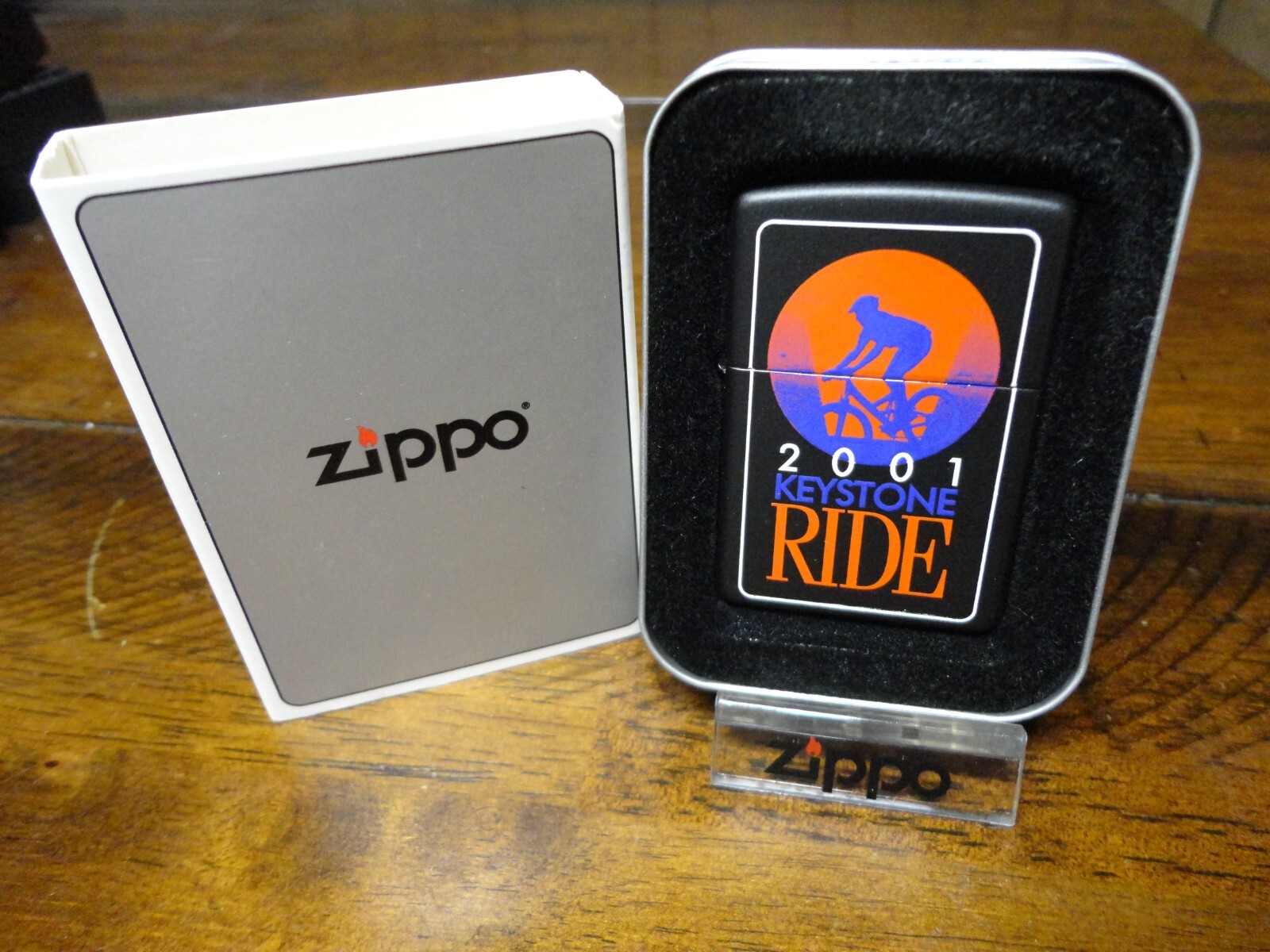 2001 KEYSTONE RIDE NEVER HAPPENED ZIPPO LIGHTER MINT IN BOX 2001