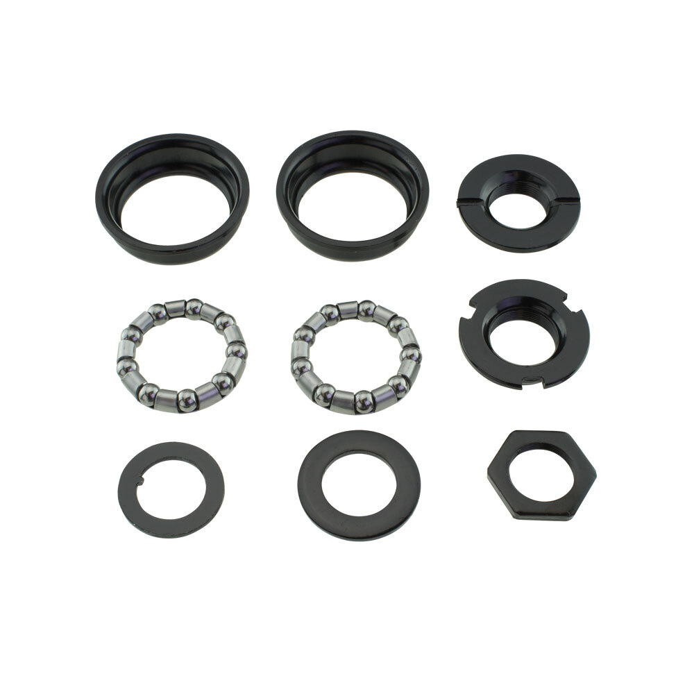 Bottom Bracket Set Black For 1/Piece Crank 5/16x9 BMX Cruiser Bike Bicycle