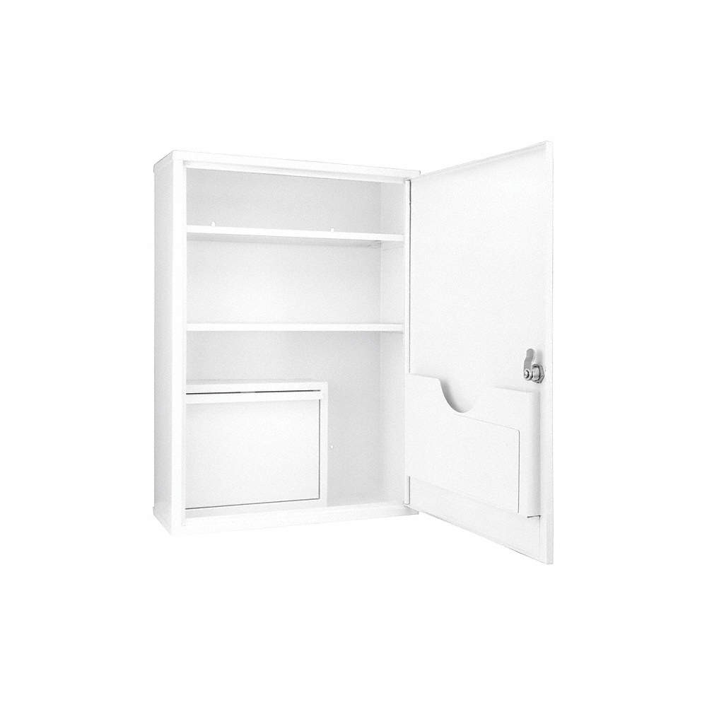BARSKA CB12824 Wall Supply Cab,20-3/4"H,White,1 Door 53JF46