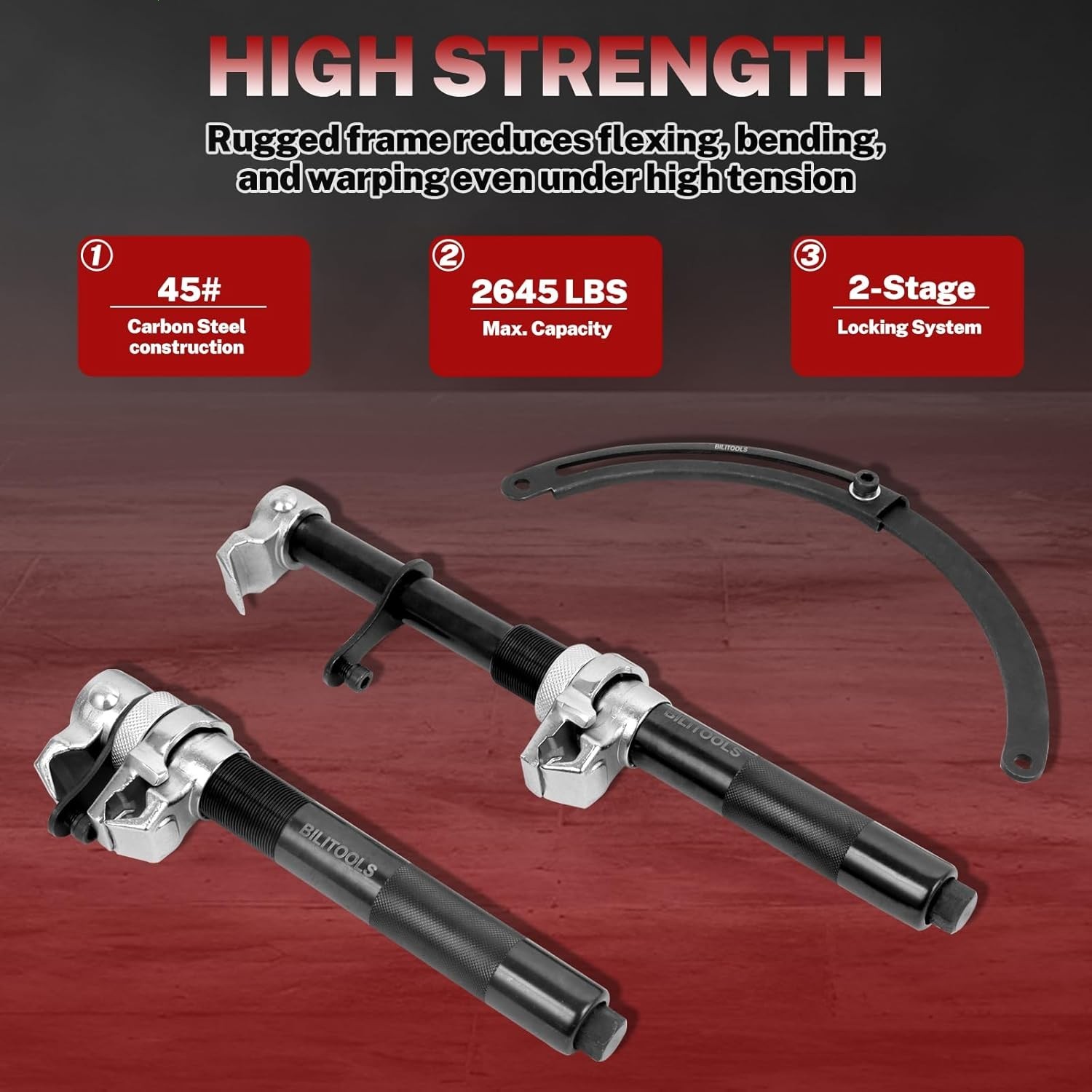 2-Pcs Coil Spring Compressor Tool Heavy Duty Macpherson Strut Spring Compression