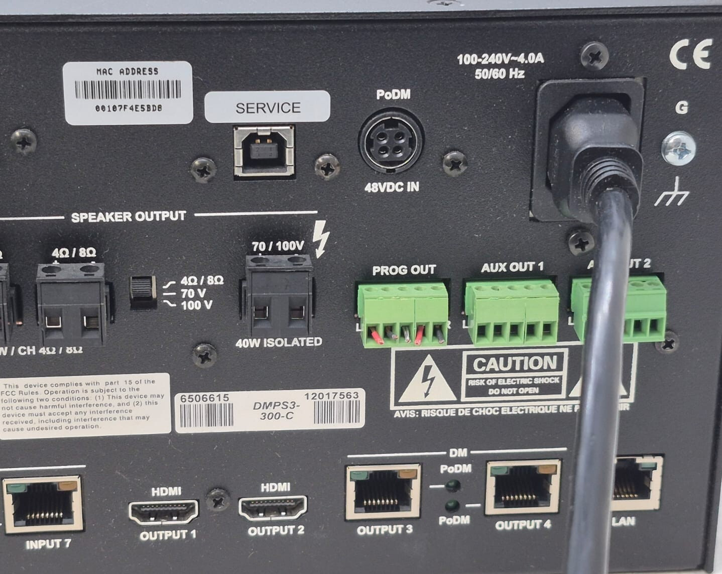 Crestron DMPS3-300-C 3 Series Professional Digital Media System W/ Power Cable