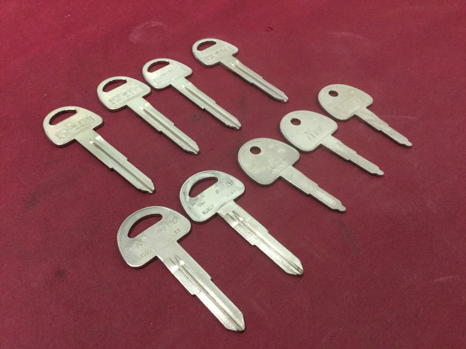 Suzuki by Ilco & Silica SUZ11, SUZ17 & SZ12 Auto Key Blanks, Set of 9 -Locksmith