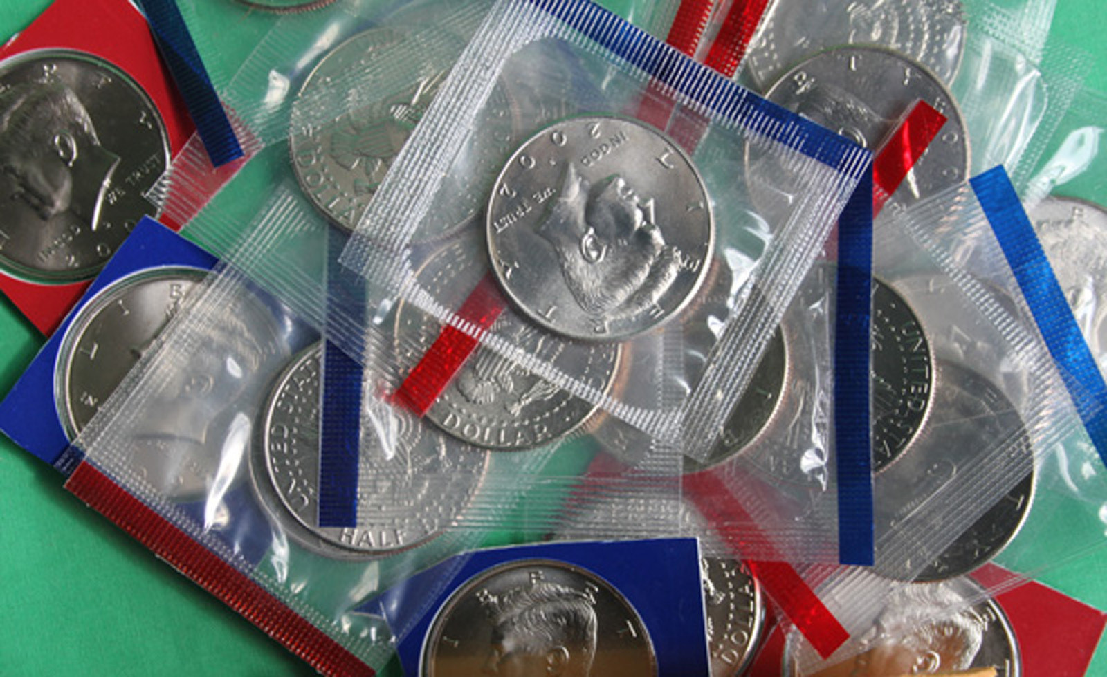 2000 thru 2009 P and D Kennedy Half Dollar Set 20 BU Coins From US Mint Cello