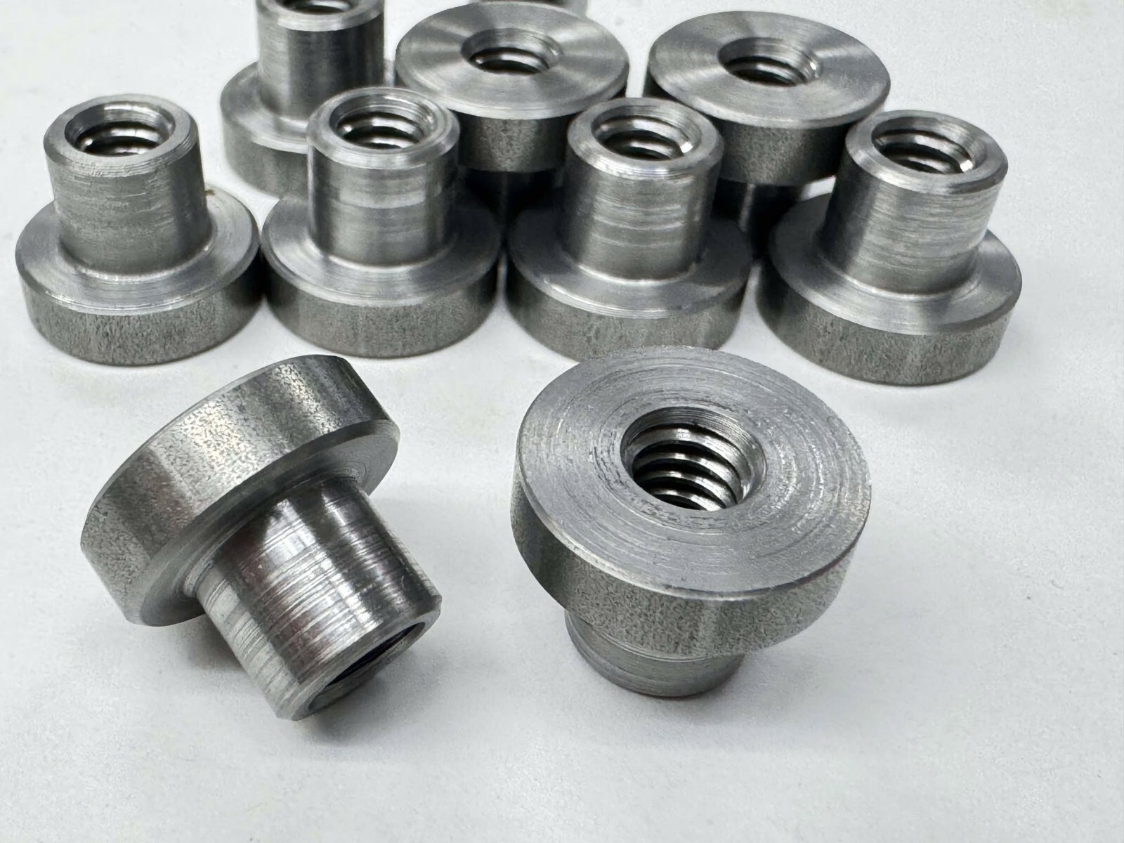 Weld on Nuts 1/4"-20 Thread Threaded Nut Steel Chassis Mount Tab Pack of 10