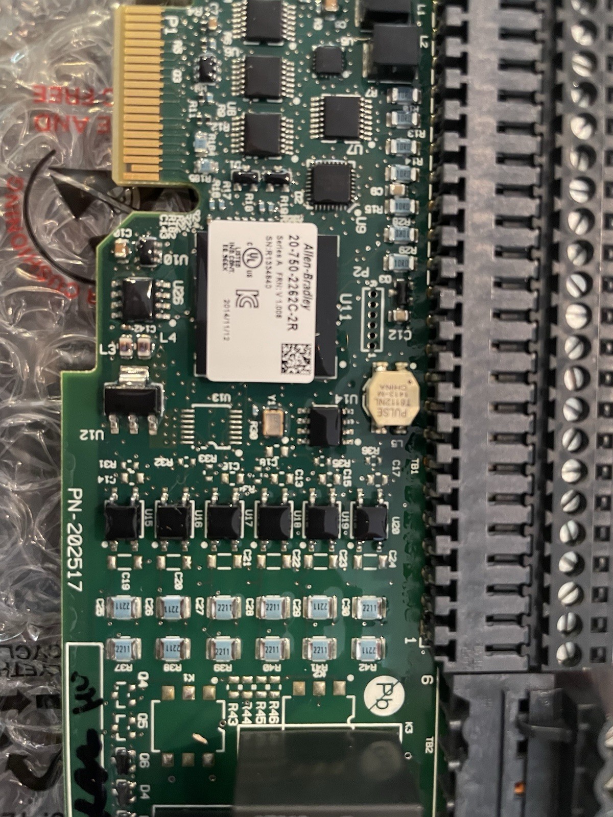 Allen Bradley 20-750-2262C-2R PowerFlex 750 24V I/O Module Series a