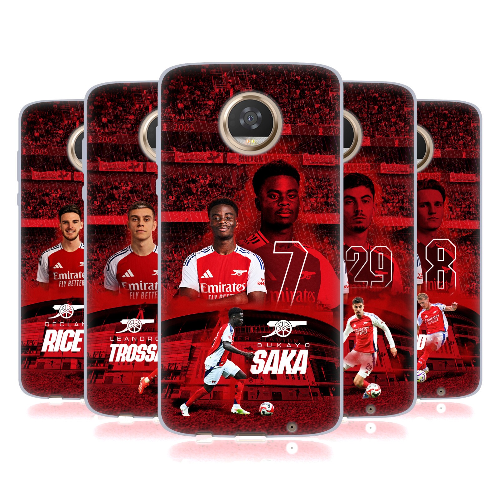 OFFICIAL ARSENAL FC 2024/25 FIRST TEAM SOFT GEL CASE FOR MOTOROLA PHONES 2