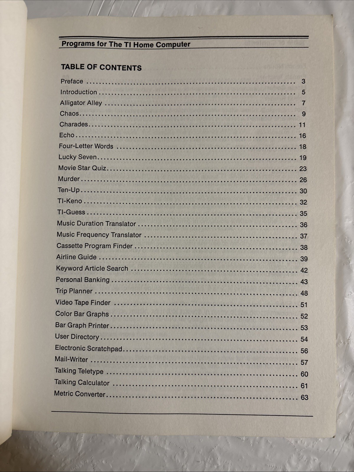 Programs For The TI Home Computer by Steve Davis 1983 1st Edition Computer Book