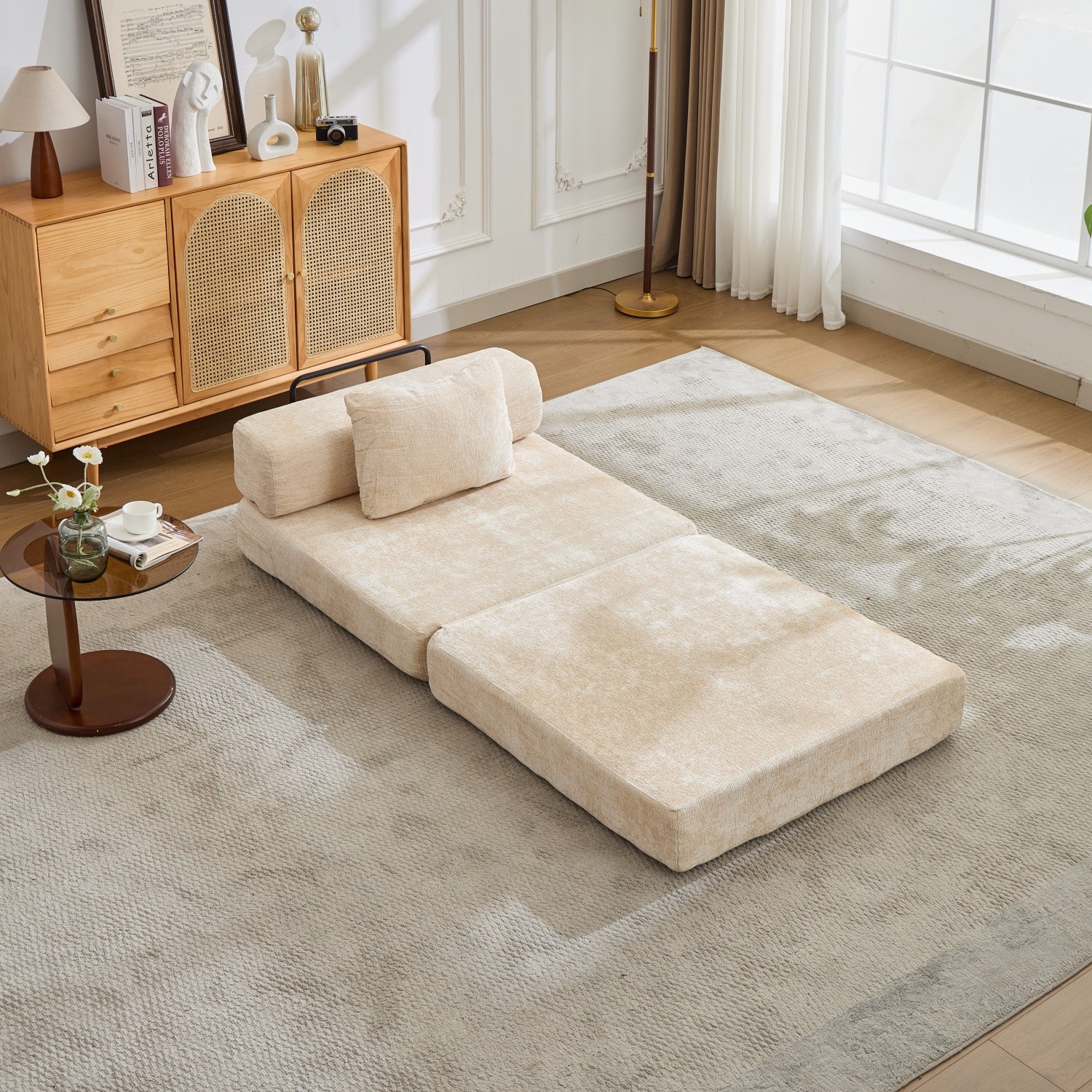 Compression Sofa Convertible Sleeper Sofa Bed Floor Single Sofa Folding Sofa Bed