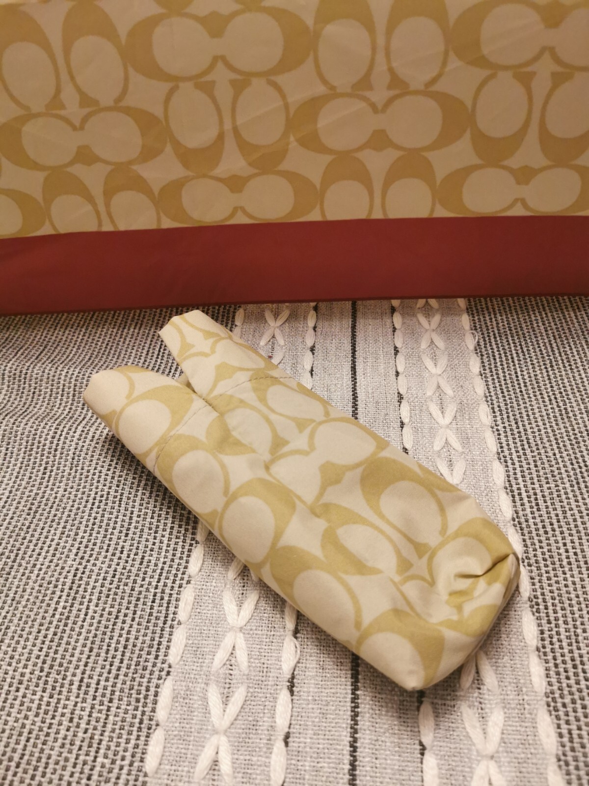 New With Tags Coach Umbrella Ivory Rouge