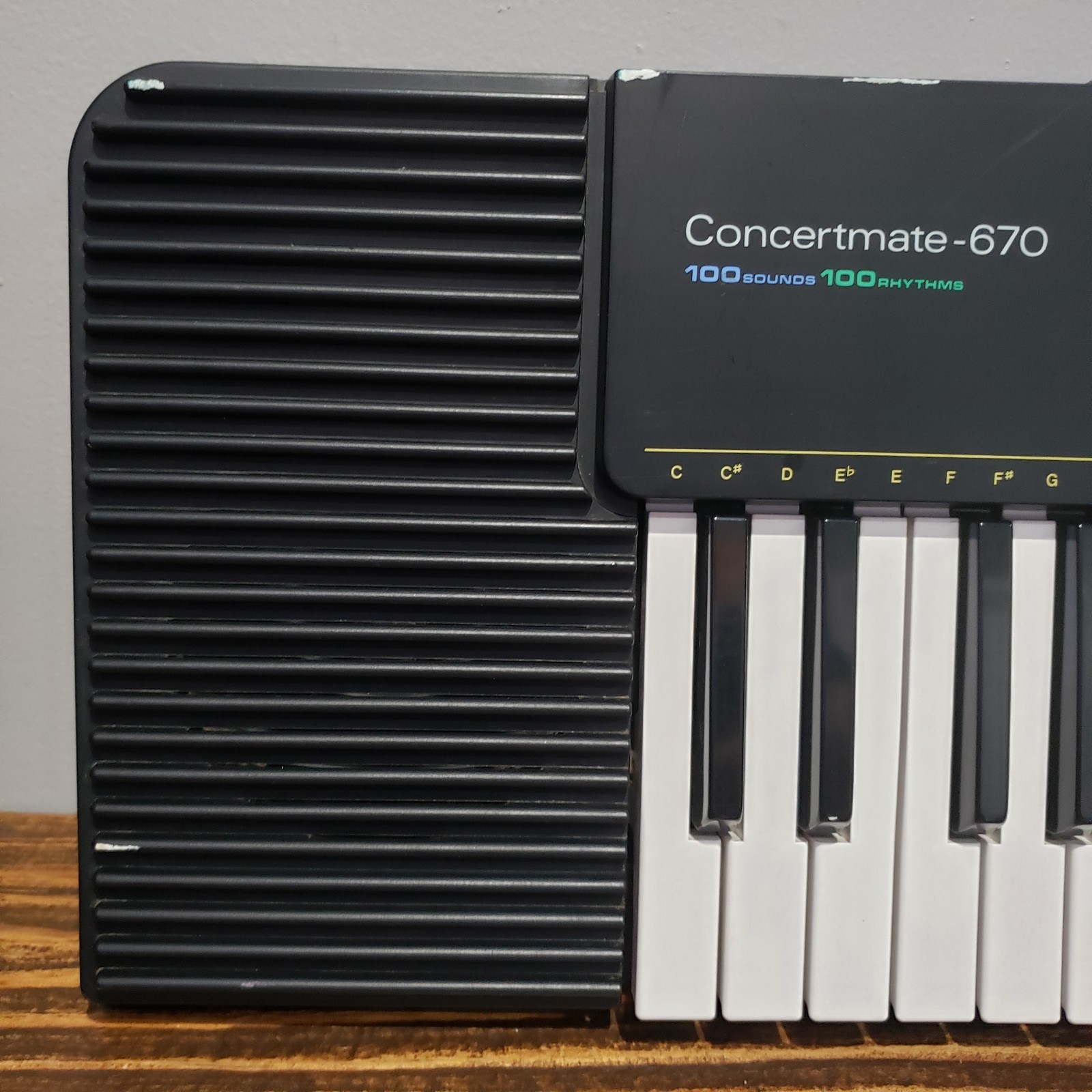 Concertmate 670 Keyboard Synth Sound Effect Rhythm Percussion Tested