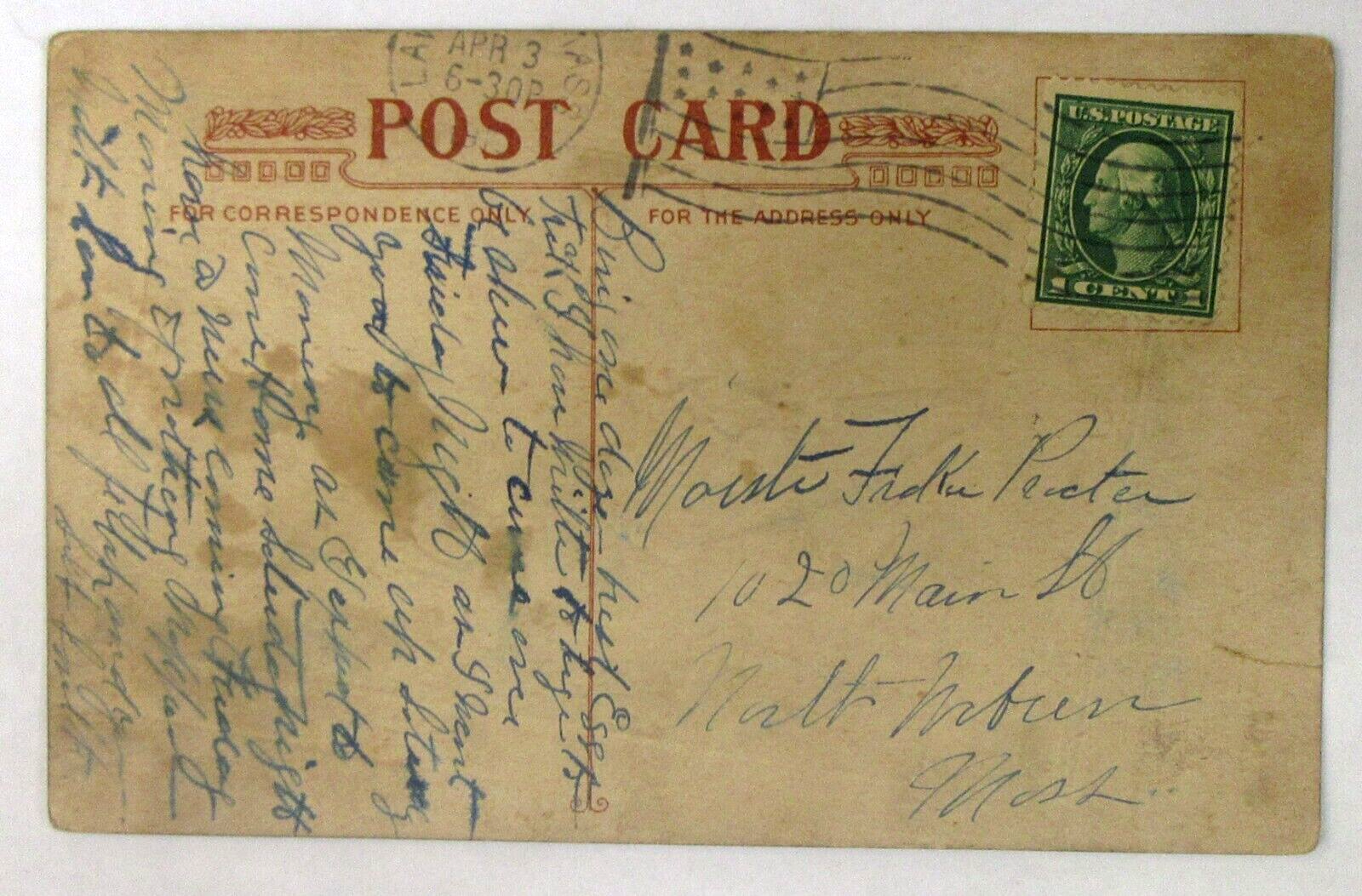 1909 MUTT & JEFF "From A. Mutt to A. Nother" embossed postcard