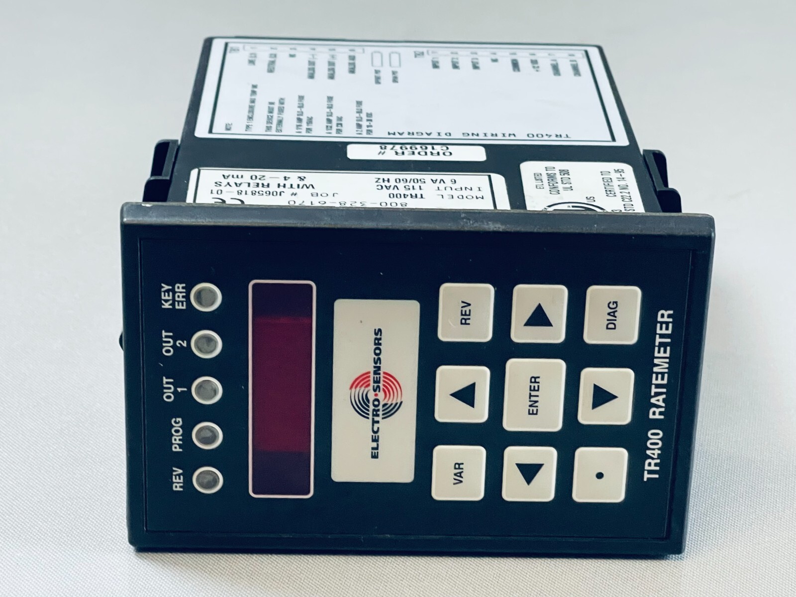 Electro-Sensors TR400 Ratemeter 115V