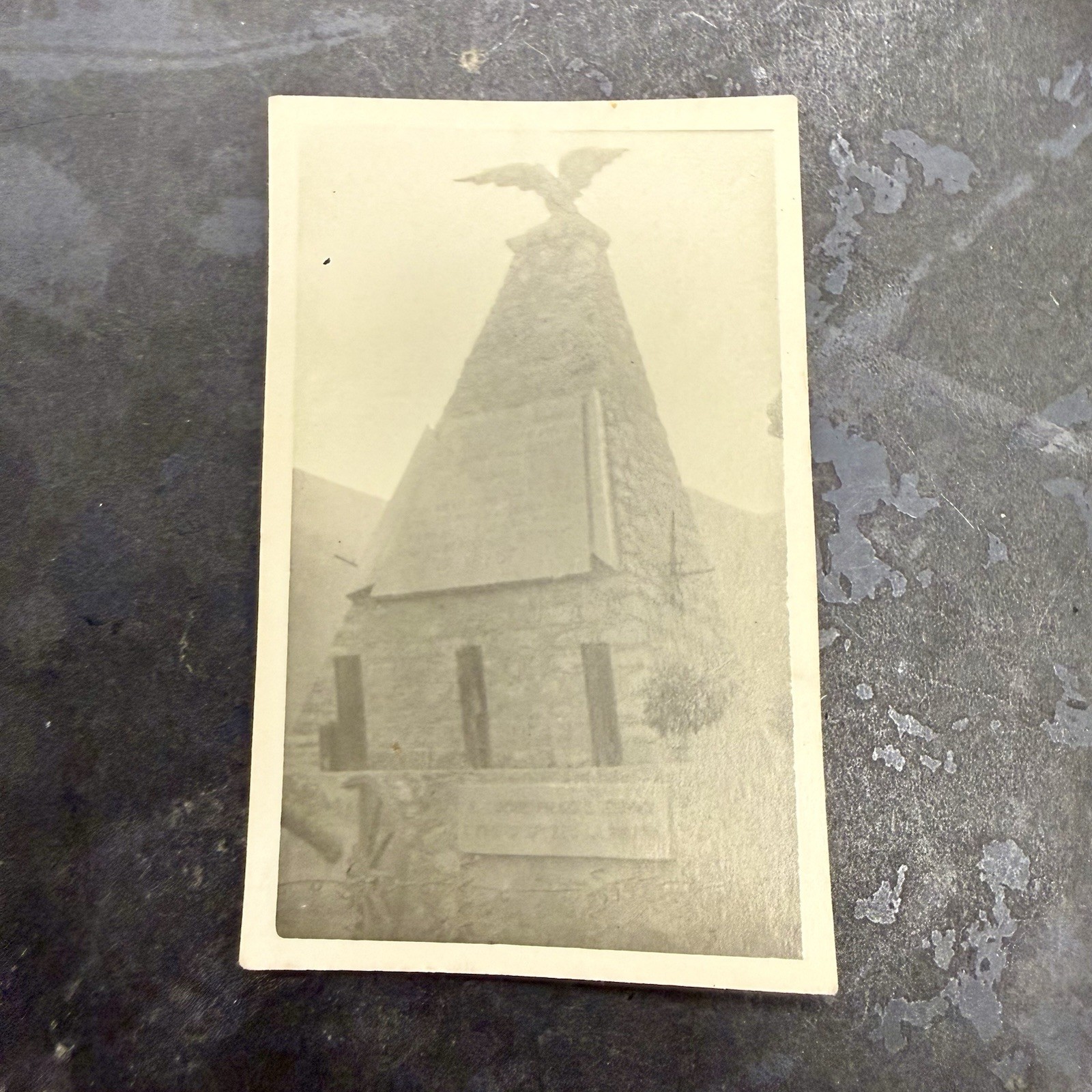 Original WWII Italian Photo Battle Of Kalibaki Memorial Greece 1941
