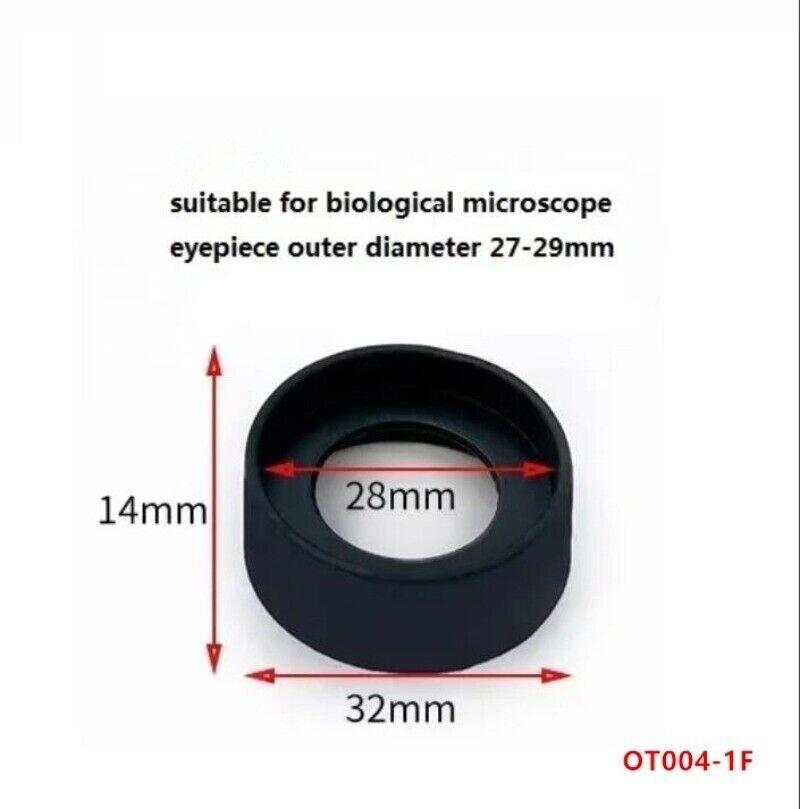 2PCS Rubber Eyepiece Foldable Eye Cups for Microscope Binoculars 27-29mm/32-34mm