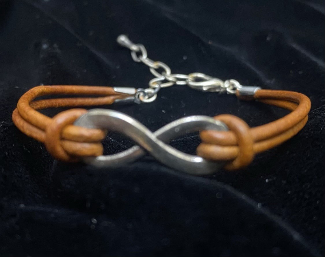 Leather Bracelet Eternity Bracelet