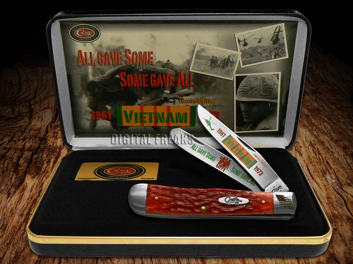 Case xx Knives Trapper Vietnam War Jigged Red Bone 1/3000 CAT-VIET
