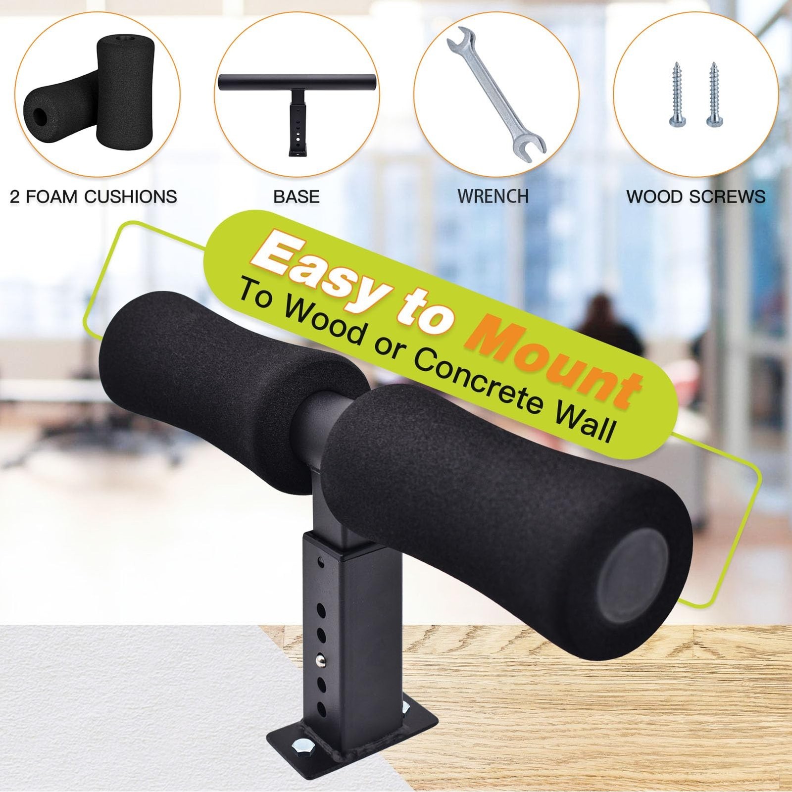 Wall Mounted Nordic Hamstring Curl - LAT Pulldown Machines and Sit Up Exercis...