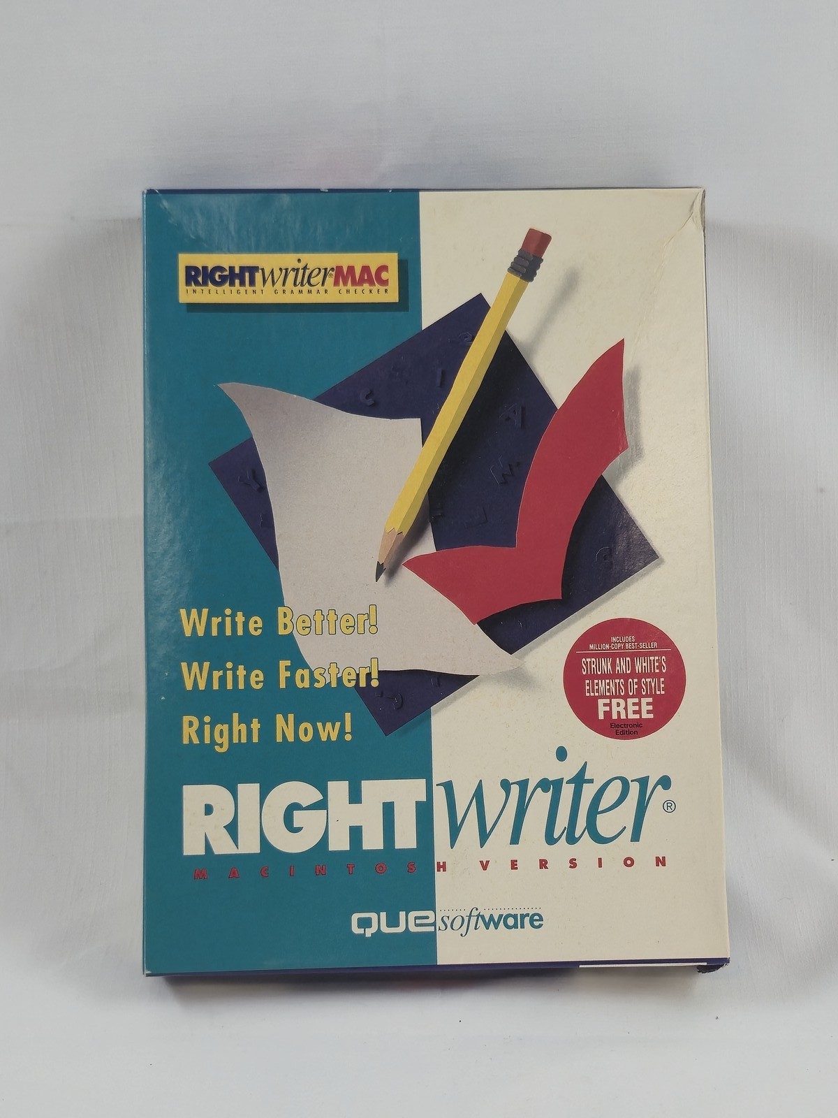 RIGHTwriterMAC Intelligent Grammar Checker Software for Macintosh Version 3.1