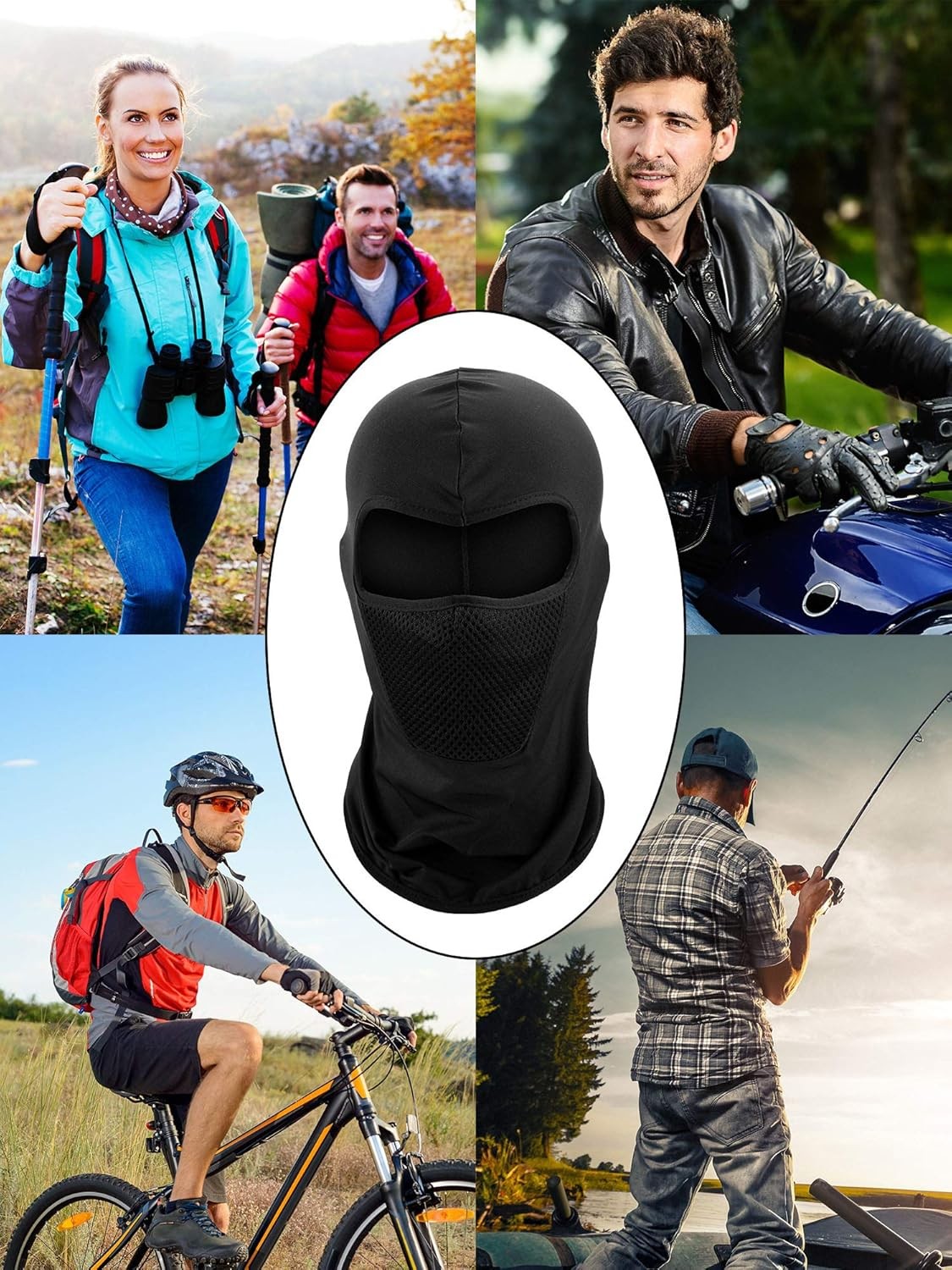 4 Pieces Balaclava Winter Full Face Mask Ski Mask for Men Women Windproof