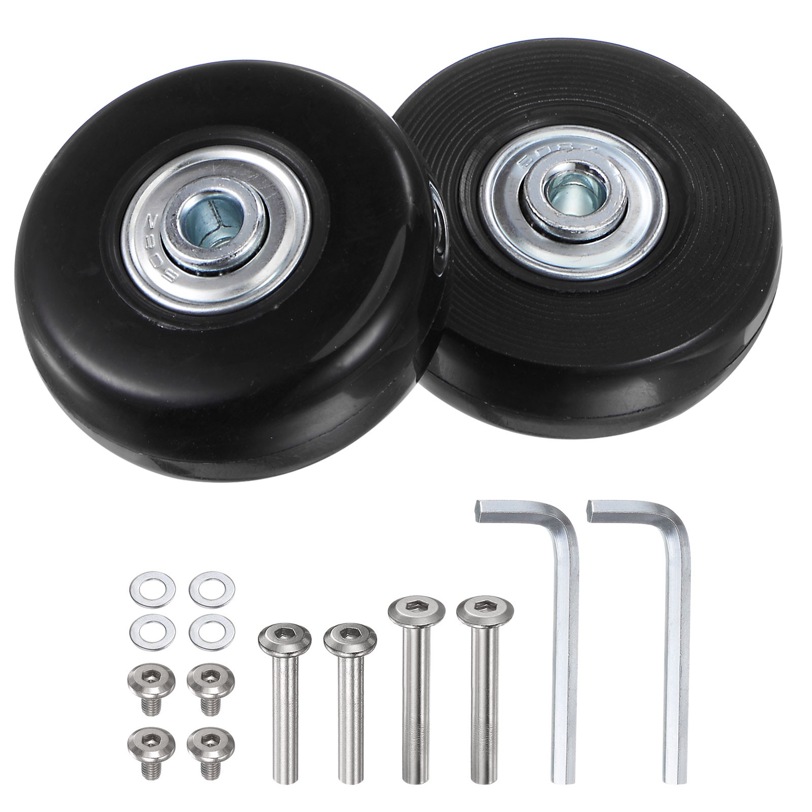 Replacement Luggage Wheels 50mm x 18mm Suitcase Wheel Repair Kit New