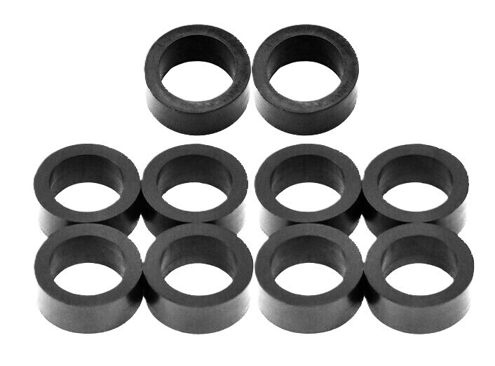Steamer Rubber Washer Gaskets Boiler Sight Glass Gauge Seals 5/8"ID x 3/8" Thick