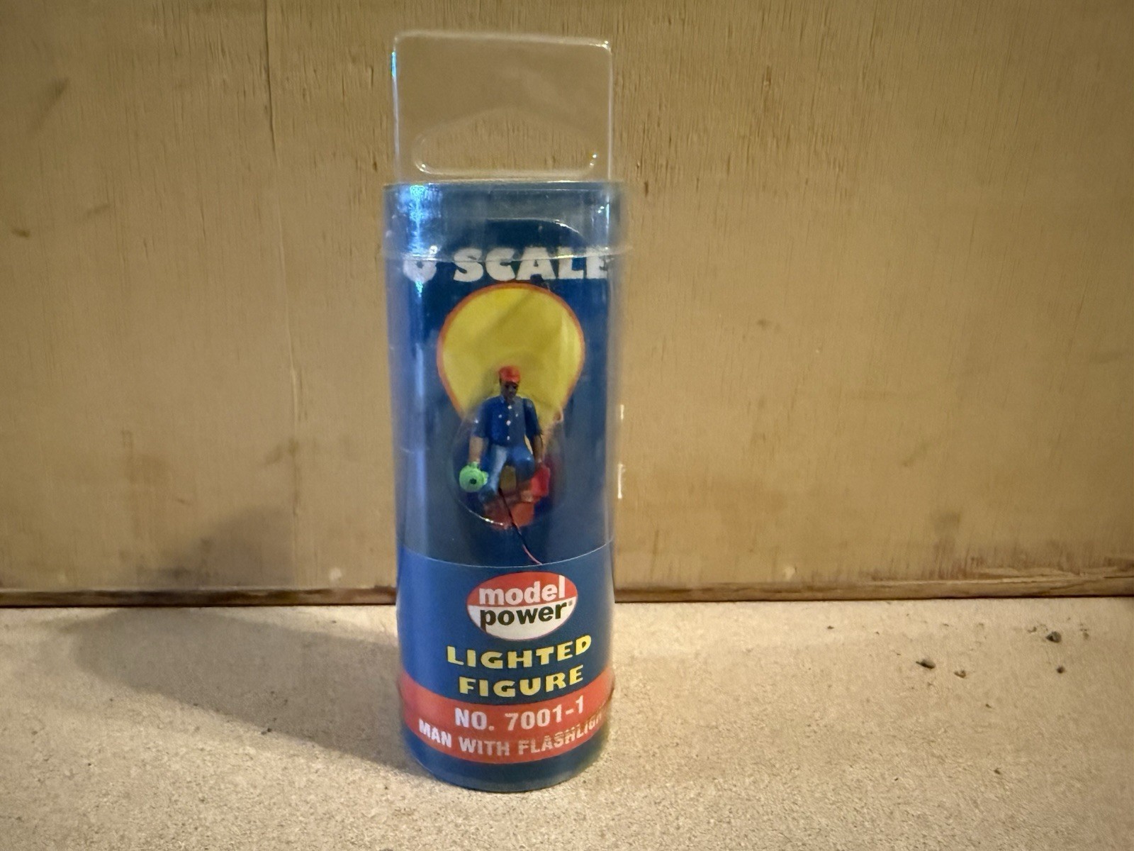Model Power O Scale Lighted Figure No. 7001-1 Man With Flashlight