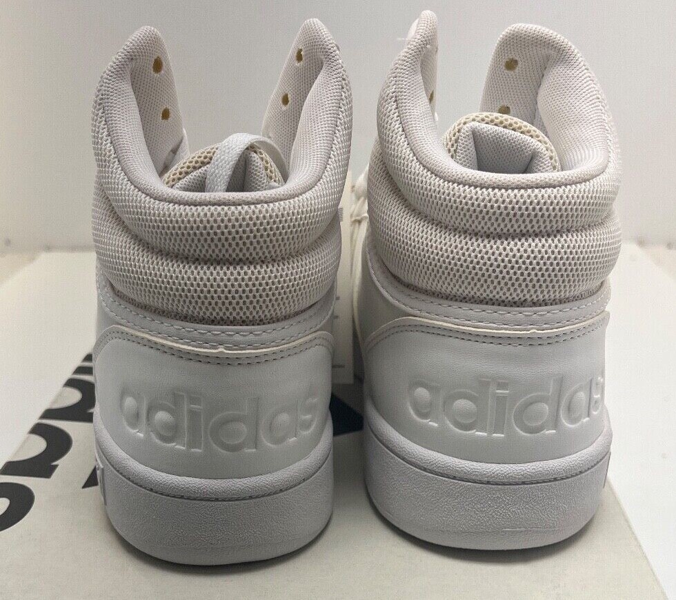 ADIDAS Mens Hoops 3.0 MID White /White Basketball Shoe ID9838 NWD Free Shipping
