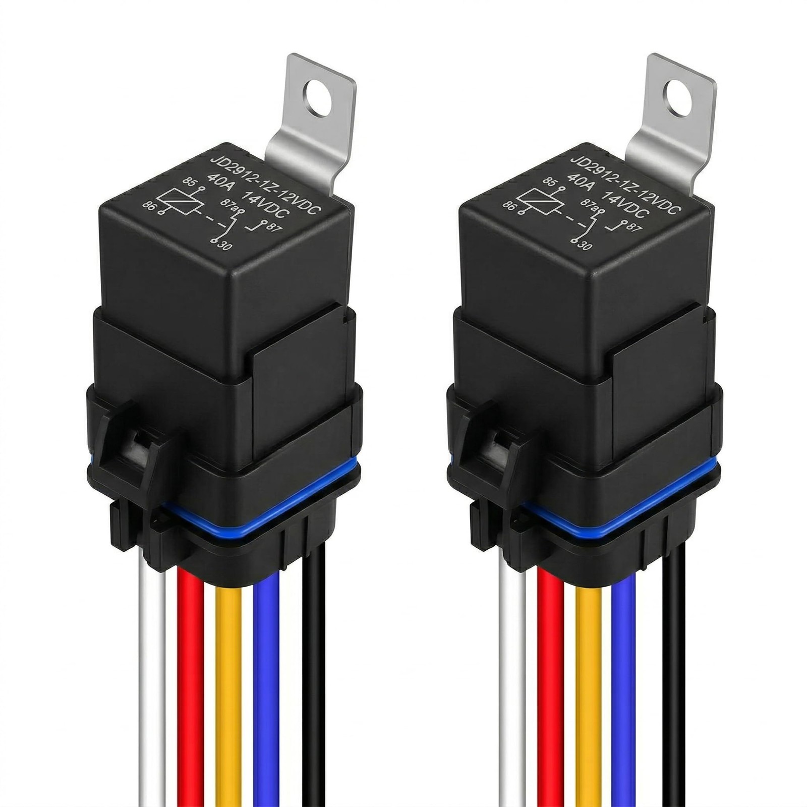 5 PIN 12V Relay with Harness 40/30 AMP Car Relays 30/40A for Automotive Truck