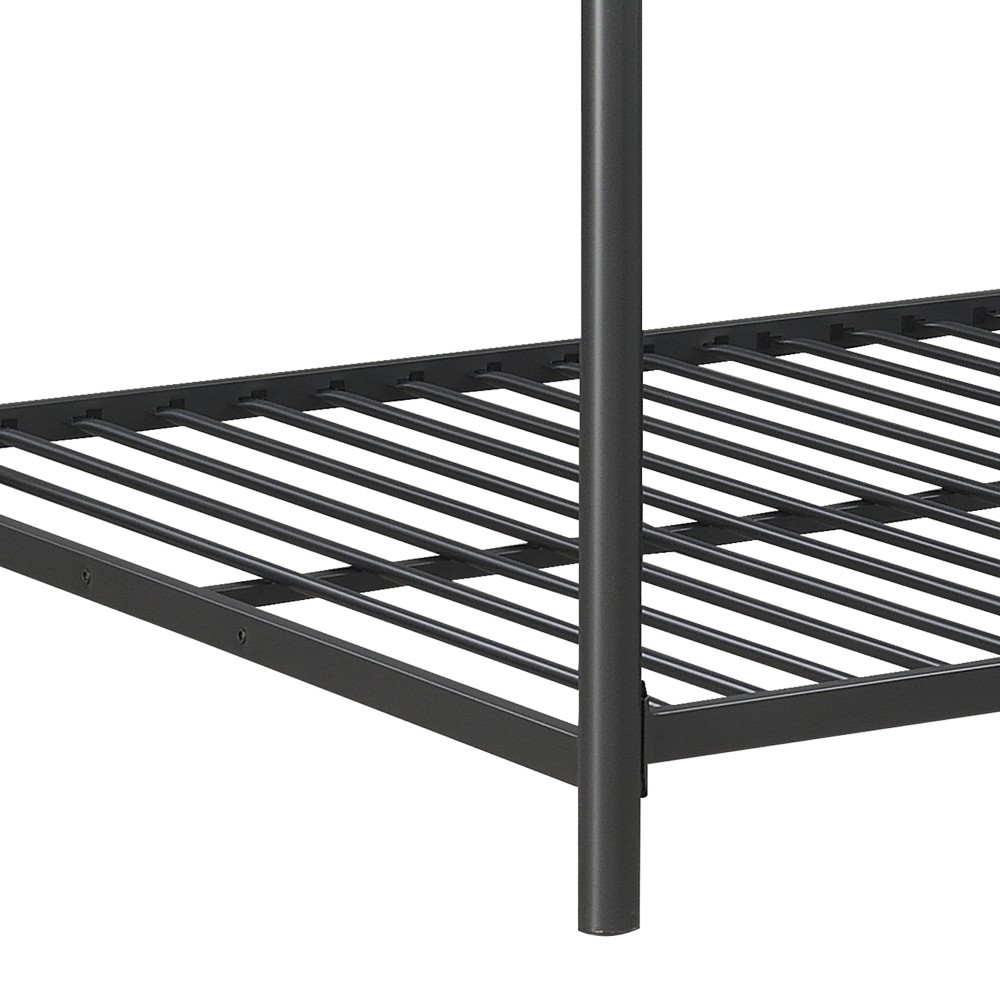 Triple Bunk Bed FULL over FULL over FULL | 3 Full Size Beds | Black Metal Frame