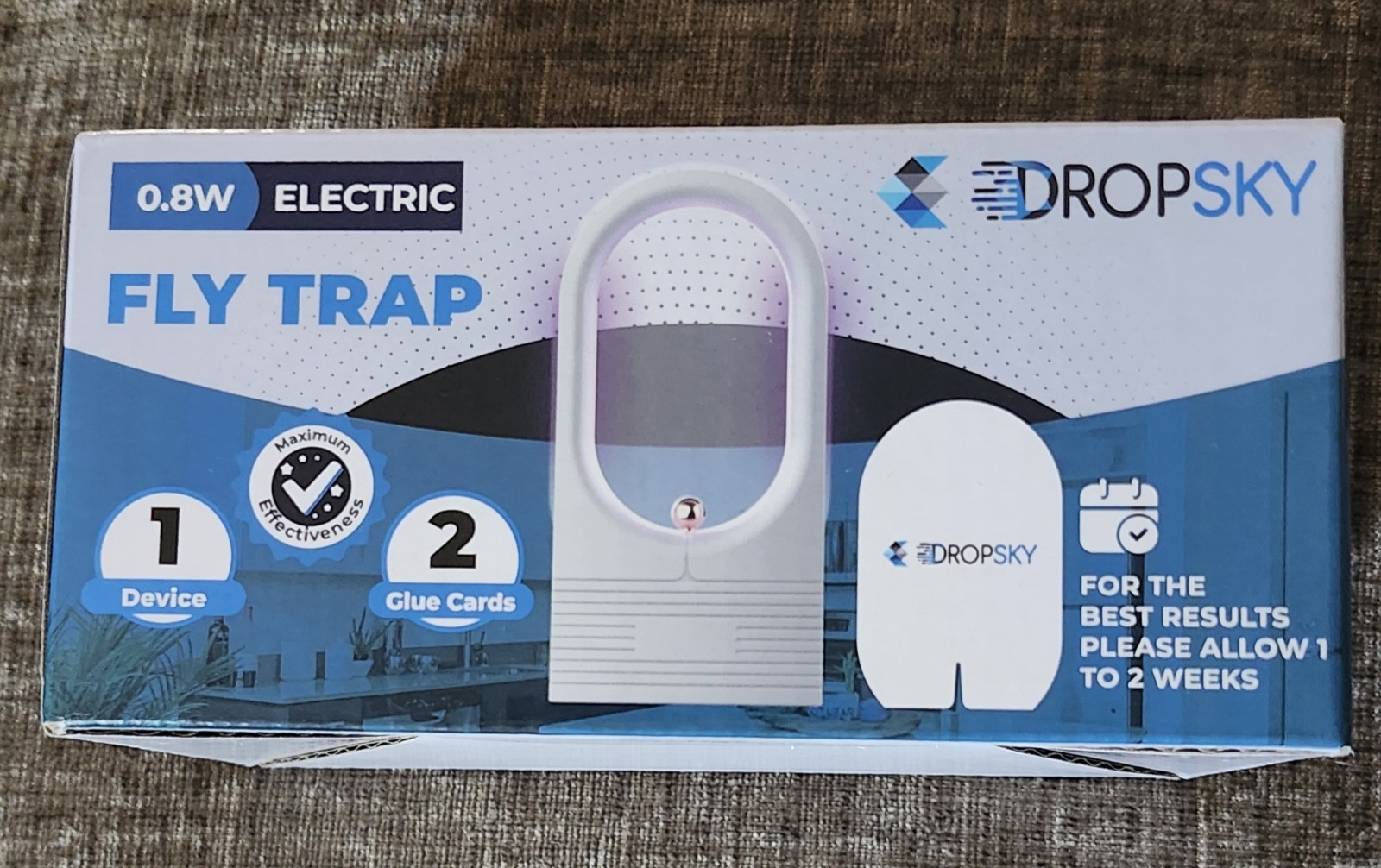 Dropsky Indoor Flying Insect Trap - Plug-in Bug Light Trap for Fruit Flies,
