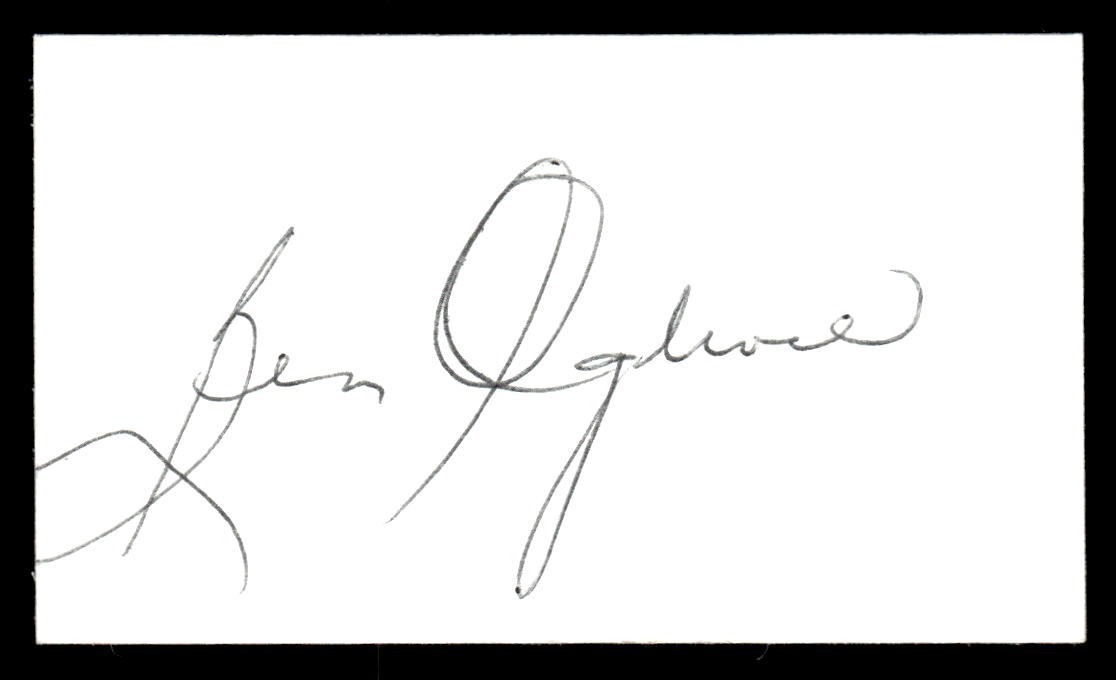 Ben Oglivie Red Sox Tigers Baseball Signed 2 x 3.5" Business Card Auto *BC75