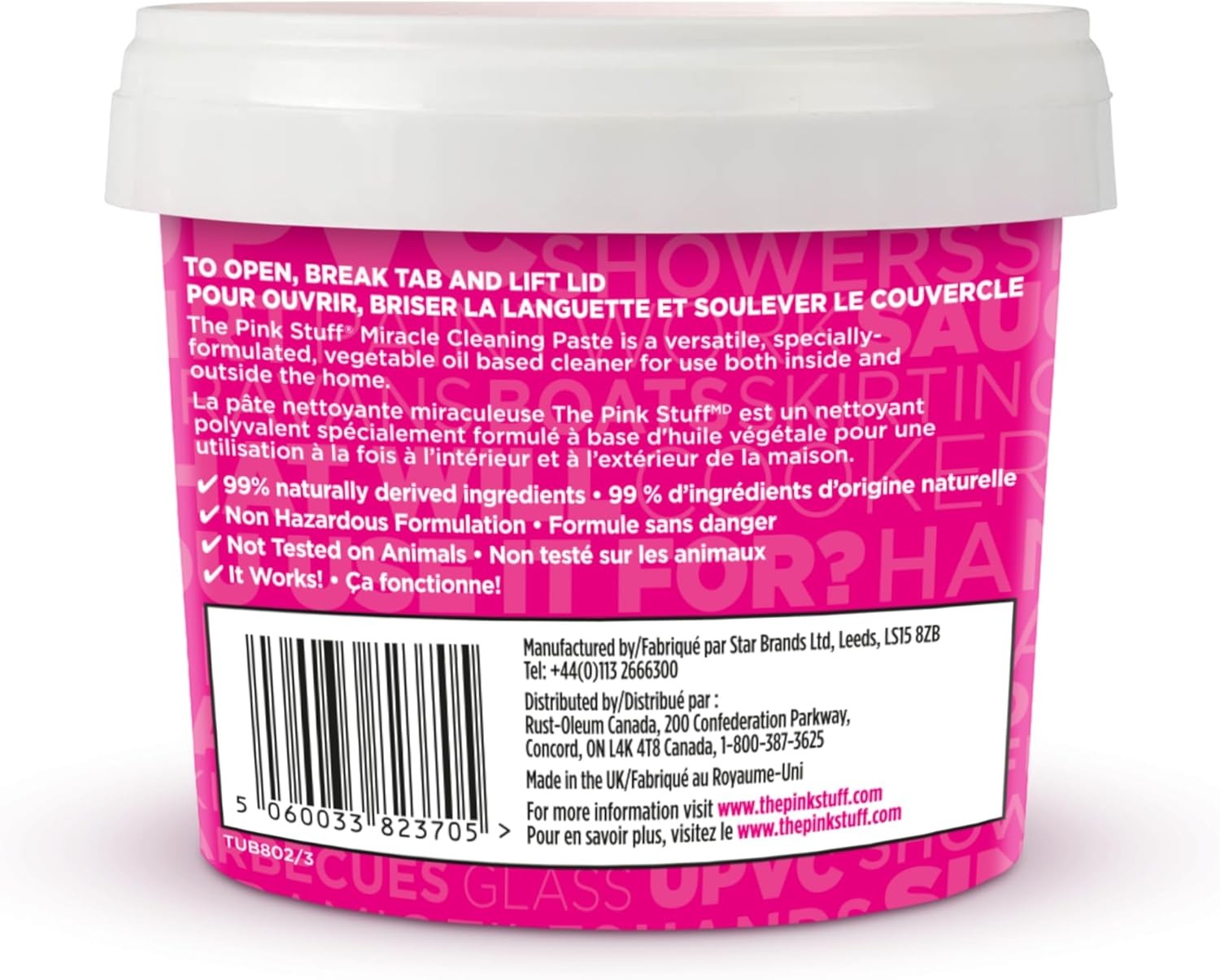 Stardrops The Pink Stuff, Miracle Cleaning Paste, All-Purpose Cleaner, 17.63 oz