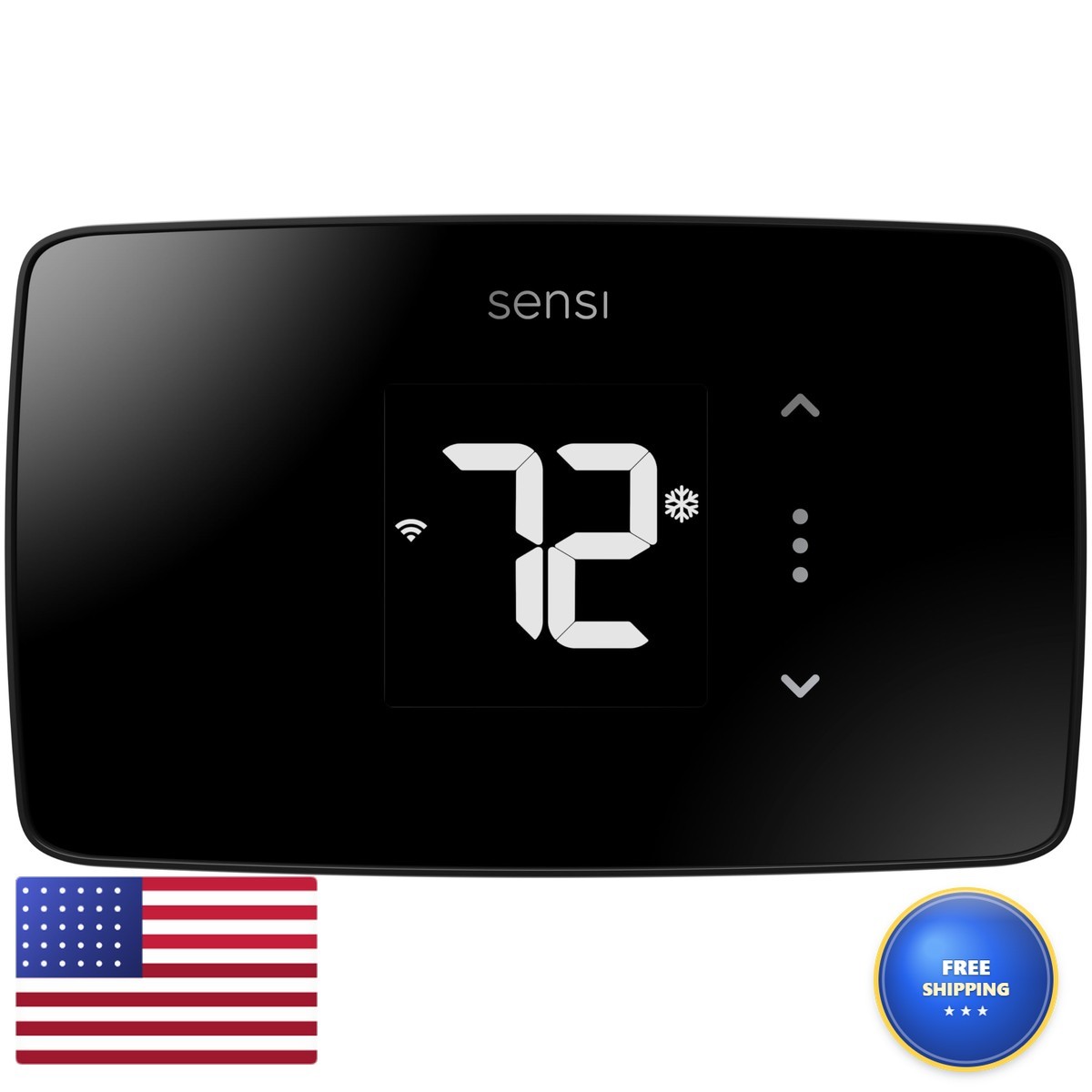 Sensi Lite ST25 Smart Thermostat WiFi Works With Alexa Programmable Black